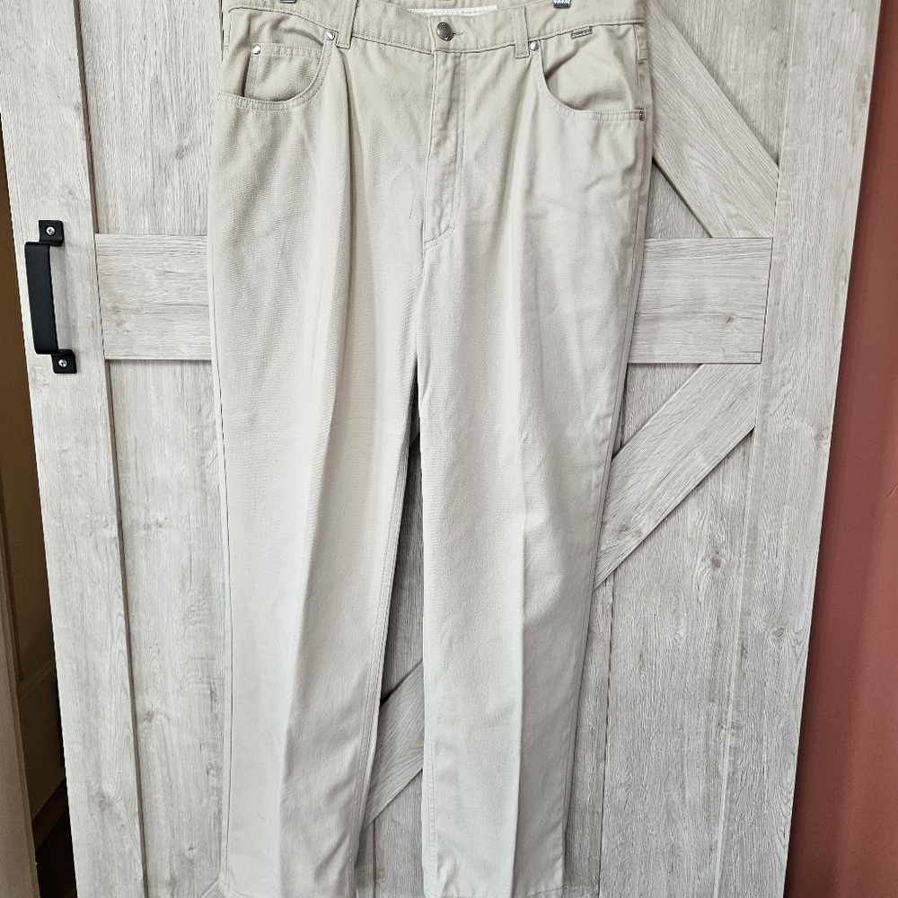 Escada Sport Beige Stretch Cotton Pants - Size 44
